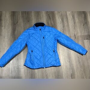 Lands' End Primaloft Blue Womens Puffer Jacket Sz Small